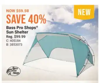 Cabela's Bass Pro Shops Sun Shelter offer