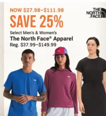 Cabela's Select Men's & Women's The North Face Apparel offer