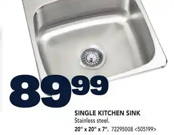 RONA SINGLE KITCHEN SINK offer