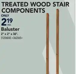 RONA TREATED WOOD STAIR COMPONENTS offer