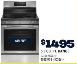 RONA FRIGIDAIRE 5.3 CU. FT. RANGE offer