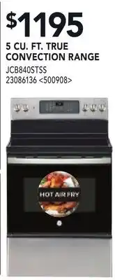 RONA 5 CU. FT. TRUE CONVECTION RANGE offer