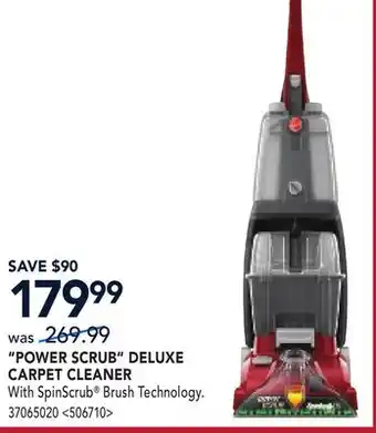 RONA POWER SCRUB DELUXE CARPET CLEANER offer
