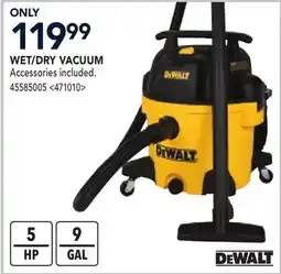 RONA DEWALT WET/DRY VACUUM offer