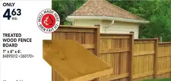 RONA TREATED WOOD FENCE BOARD offer
