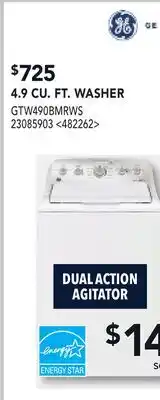 RONA GE 4.9 CU. FT. WASHER offer