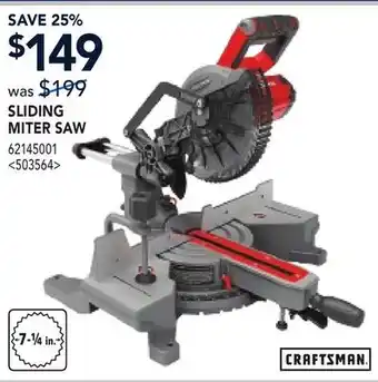 RONA CRAFTSMAN SLIDING MITER SAW offer