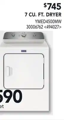 RONA 7 CU. FT. DRYER offer