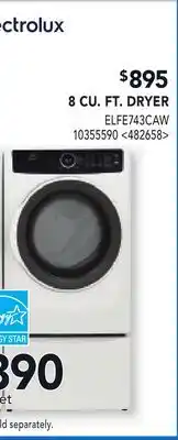 RONA 8 CU. FT. DRYER offer