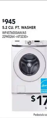 RONA SAMSUNG 5.2 CU. FT. WASHER offer