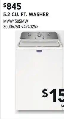 RONA 5.2 CU.FT. WASHER offer