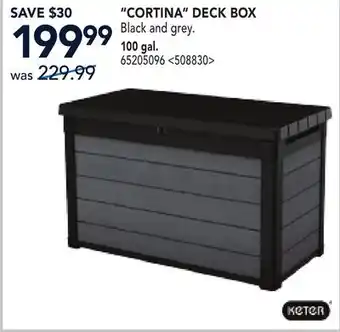 RONA CORTINA DECK BOX offer