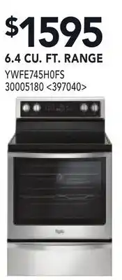 RONA 6.4 CU. FT. RANGE offer