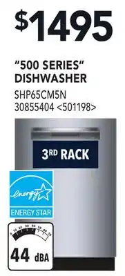 RONA 500 SERIES DISHWASHER offer