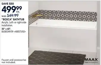 RONA BOSCA BATHTUB offer
