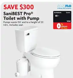 Home Hardware Round SaniBEST Pro Toilet with Pump offer