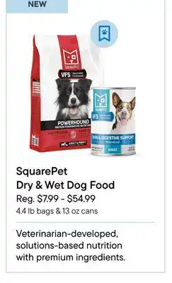 Petvalu SquarePet Dry & Wet Dog Food offer