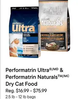 Petvalu Performatrin Ultra/MD & Performatrin Naturals TM/MC Dry Cat Food offer