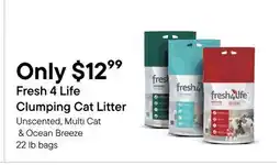 Petvalu Fresh 4 Life Clumping Cat Litter offer