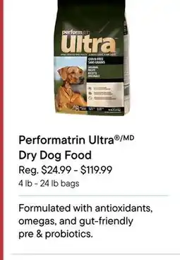 Petvalu Performatrin Ultra Dry Dog Food offer