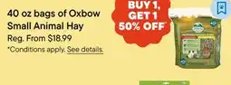 Petvalu 40 oz bags of Oxbow Small Animal Hay offer