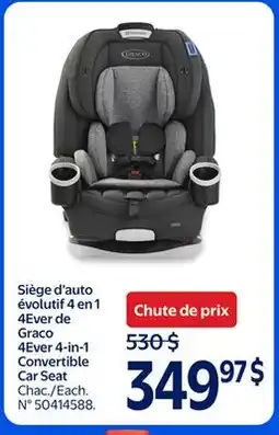 Walmart 4Ever 4-in-1 Convertible Car Seat offer