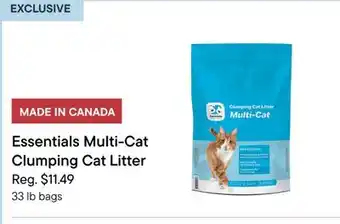 Petvalu Essentials Multi-Cat Clumping Cat Litter offer