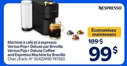 Walmart Vertuo Pop+ Deluxe Coffee and Espresso Machine by Breville offer