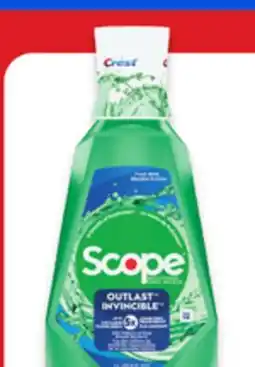 Walmart Crest Scope Outlast Mouthwash 1 L offer