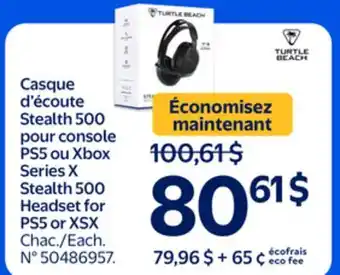 Walmart Stealth 500 Headset for PS5 or XSX offer