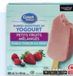 Walmart Great Value Smoothie Yogurt Bars offer
