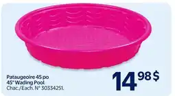 Walmart Pataugeoire 45 po 45 Wading Pool offer