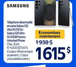 Walmart Samsung Galaxy S25 Ultra 5G 512GB Factory Unlocked Phone offer