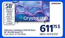 Walmart 58 4K UHD Smart TV offer