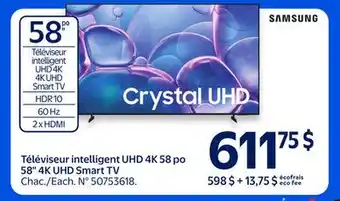 Walmart 58 4K UHD Smart TV offer