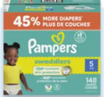 Walmart Pampers Diapers Swaddlers Ultra Value Pack Diapers offer