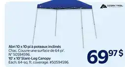 Walmart 10' x 10' Slant-Leg Canopy offer