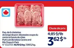 Walmart Pork Loin Boneless Centre and Rib Chops 6-Pack offer