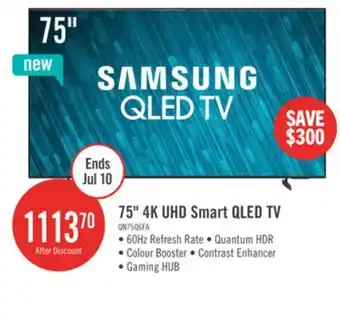 The Brick Samsung 75 Q6F QLED Smart TV with Vision AI offer