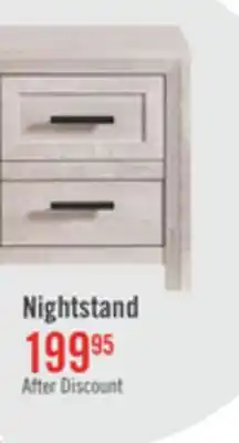 The Brick Lark Bedside 2-Drawer Nightstand, 24W x 26H - Rustic White offer