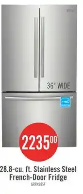 The Brick Frigidaire Gallery 36 28.8 Cu. Ft. Standard-Depth French-Door Refrigerator - Smudge-Proof Stainles offer