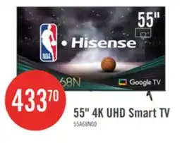 The Brick Hisense 55 4K UHD HDR10 Dolby Vision 60Hz Google Smart TV (55A68N) offer