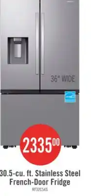The Brick Samsung 36 31 Cu. Ft. Full Depth French-Door Refrigerator - Stainless Steel - RF32CG5400SRAA offer