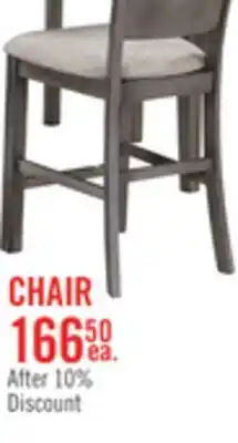 The Brick Krew Counter-Height Dining Chair with Polyester Fabric, Ladder Back, Melamine - Grey offer