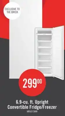 The Brick Midea 6.9 Cu. Ft. Convertible Upright Refrigerator-Freezer - MRU07B3AWW offer