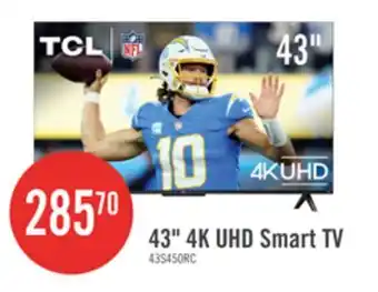 The Brick TCL 43 LED 4K UHD HDR Pro 60Hz Roku Smart TV (43S450R-CA) offer