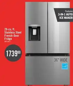 The Brick Midea 36 29.3 Cu. Ft. Smart French-Door Refrigerator - Stainless Steel - MRF29D2AST offer