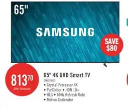 The Brick Samsung 65 Crystal UHD U8000 4K Smart TV offer
