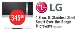 The Brick LG 1.8 Cu. Ft. Over-the-Range Microwave with EasyClean and Sensor Cooking - Smudge Proof Stainless offer
