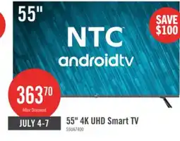 The Brick NTC 55 UHD Smart Android TV offer